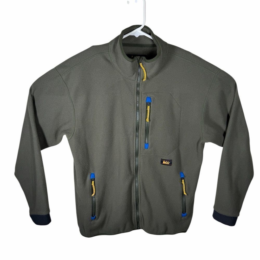 REI Olive Green Lightweight TrailsmithFleece Jacket Men’s Small